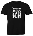 MoonWorks Print-Shirt FunShirt Spruch-Shirt mit Print Rosa/Hellblau/Dunkelgrün/Schwarz