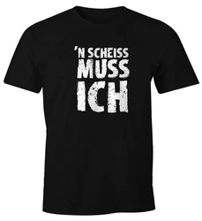 MoonWorks Print-Shirt FunShirt Spruch-Shirt mit Print Rosa/Hellblau/Dunkelgrün/Schwarz