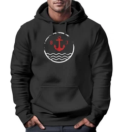 Hoodie Hoodie Herren Anker Vintage Kapuzen-Pullover Mnner