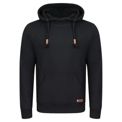 riverso Herren Kapuzenpullover RIVJulian Regular Fit Hoodie Pullover Schwarz