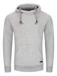 riverso Herren Kapuzenpullover RIVJulian Regular Fit Hoodie Pullover Grau/Hellgrau