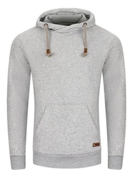 Kapuzenpullover Herren Hoodie RIVJulian Regular Fit Longsleeve Sweatshirt mit Cross-Over-Kragen und Kngurutasche