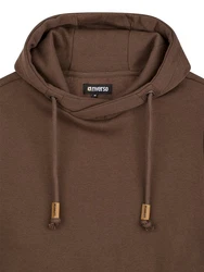 riverso Herren Kapuzenpullover RIVJulian Regular Fit Hoodie Pullover Khaki/Dunkelbraun/Braun/Grau