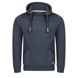 Kapuzenpullover Herren Hoodie RIVNiklas Regular Fit Longsleeve Sweatshirt mit Cross-Over-Kragen und Kngurutasche