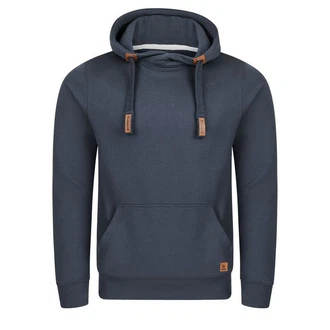 riverso Herren Kapuzenpullover RIVNiklas Regular Fit Hoodie Dunkelblau/Blau