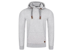 riverso Herren Kapuzenpullover RIVNiklas Regular Fit Hoodie Grau/Hellgrau
