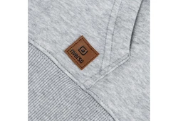 riverso Herren Kapuzenpullover RIVNiklas Regular Fit Hoodie Grau/Hellgrau