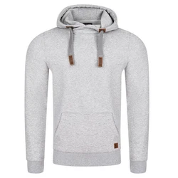 riverso Herren Kapuzenpullover RIVNiklas Regular Fit Hoodie Grau/Hellgrau