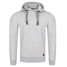 Kapuzenpullover Herren Hoodie RIVNiklas Regular Fit Longsleeve Sweatshirt mit Cross-Over-Kragen und Kngurutasche