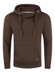 riverso Herren Kapuzenpullover RIVNiklas Regular Fit Hoodie Dunkelbraun/Braun/Khaki/Grau