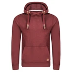 riverso Herren Kapuzenpullover RIVNiklas Regular Fit Hoodie Rot/Dunkelrot/Bordeaux