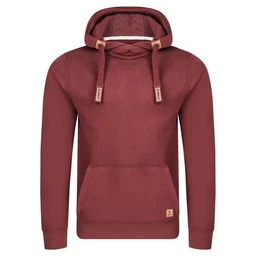 Kapuzenpullover Herren Hoodie RIVNiklas Regular Fit Longsleeve Sweatshirt mit Cross-Over-Kragen und Kngurutasche