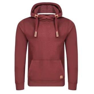 riverso Herren Kapuzenpullover RIVNiklas Regular Fit Hoodie Rot/Dunkelrot/Bordeaux