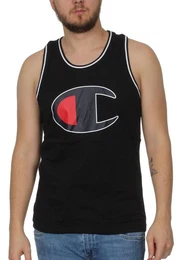 T-Shirt Tank Herren 213384 S19 KK001 NBK/WHT Schwarz Wei