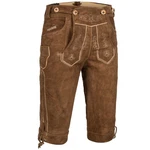 PAULGOS Trachtenhose Herren Lederhose Kniebund mit Trägern Braun/Dunkelbraun/Beige/Khaki