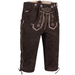 Trachtenhose Herren Lederhose Kniebund mit Trgern 100% Echtleder
