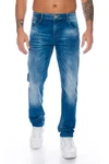 Cipo & Baxx Slim-fit Jeans Herren Jeans Hose Hellblau/Blau