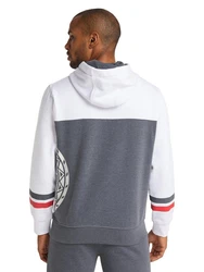 CARLO COLUCCI Kapuzensweatshirt Cereghini Grau/Dunkelrot/Hellgrau/Braun/Rot