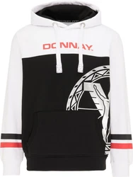 CARLO COLUCCI Kapuzensweatshirt Cereghini Schwarz/Weiß/Orange/Rot