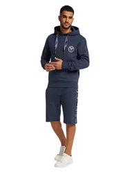 CARLO COLUCCI Kapuzensweatshirt Cargnoni Dunkelblau/Blau/Hellblau