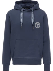 CARLO COLUCCI Kapuzensweatshirt Cargnoni Dunkelblau/Blau/Hellblau