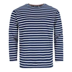 modAS Langarmshirt Bretonisches Streifenshirt Dunkelblau/Blau