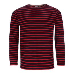 Langarmshirt Herren Shirt Bretonisches Streifenshirt Maritim Langarm aus Baumwolle