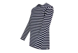 modAS Langarmshirt Bretonisches Streifenshirt Dunkelblau