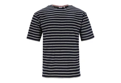 modAS Rundhalsshirt Herren T-Shirt Dunkelblau/Blau