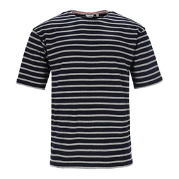 Rundhalsshirt Herren T-Shirt Streifen - Bretonisches Streifenshirt Maritim Baumwolle