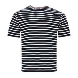 modAS Rundhalsshirt Herren T-Shirt Dunkelblau/Blau
