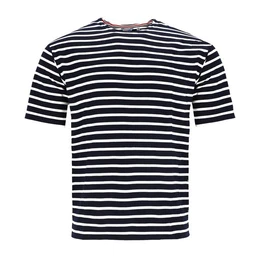 Rundhalsshirt Herren T-Shirt Streifen - Bretonisches Streifenshirt Maritim Baumwolle