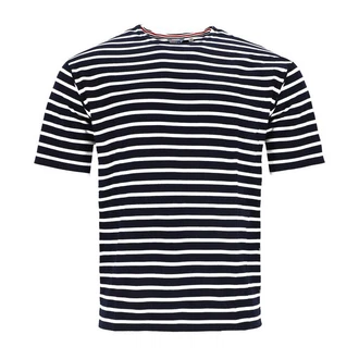 modAS Rundhalsshirt Herren T-Shirt Dunkelblau/Blau