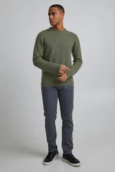 Casual Friday Rundhalspullover Karl oliv