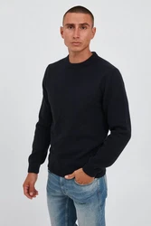 Casual Friday Rundhalspullover Karl navy