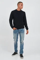 Casual Friday Rundhalspullover Karl navy