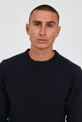 Casual Friday Rundhalspullover Karl navy