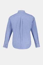 JP1880 Businesshemd Karohemd Trachten Langarm Buttondown-Kragen Dunkelblau/Blau/Hellblau
