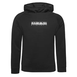 Napapijri Kapuzenpullover Toli Box Hooded Herren Schwarz/Lila/Grau