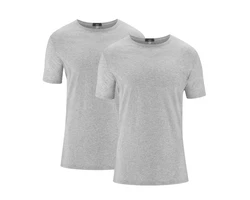 LIVING CRAFTS T-Shirt FABIAN GOTS zertifiziert Grau/Hellgrau