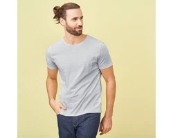 LIVING CRAFTS T-Shirt FABIAN GOTS zertifiziert Grau/Hellgrau