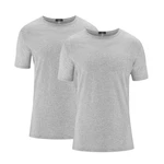 LIVING CRAFTS T-Shirt FABIAN GOTS zertifiziert Grau/Hellgrau