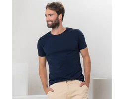 LIVING CRAFTS T-Shirt FABIAN GOTS zertifiziert Dunkelblau