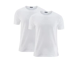 LIVING CRAFTS T-Shirt FABIAN GOTS zertifiziert Weiß/Creme/Dunkelblau