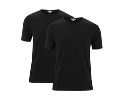 LIVING CRAFTS T-Shirt FABIAN GOTS zertifiziert Dunkelblau/Schwarz/Lila