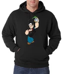 Youth Designz Kapuzenpullover Popeye Hoodie Grün/Blau/Schwarz/Grau