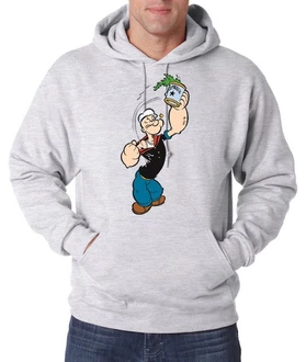 Youth Designz Kapuzenpullover Popeye Hoodie Silber/Hellgrau/Grau Youth Designz Kapuzenpullover Popeye Hoodie Silber/Hellgrau/Grau