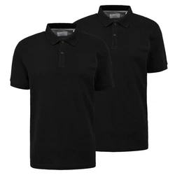 s.Oliver Poloshirt (2-tlg) Schwarz