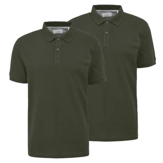 s.Oliver Poloshirt (2-tlg) Dunkelgrün
