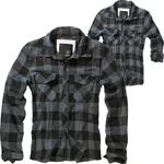 Brandit Outdoorhemd Checkshirt Schwarz/Dunkelgrau